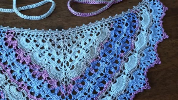 Яскрава смугаста бандана, літня косинка на голову для дівчинки - Зображення 3